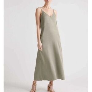 QUINCE Women's Vintage Wash Tencel Slip Maxi Dress